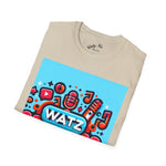 Watz Nu Macon Music & Interviews T-Shirt, Casual Unisex Tee, Music Lover Gift, Creative Graphic T-Shirt, Vintage Style Top