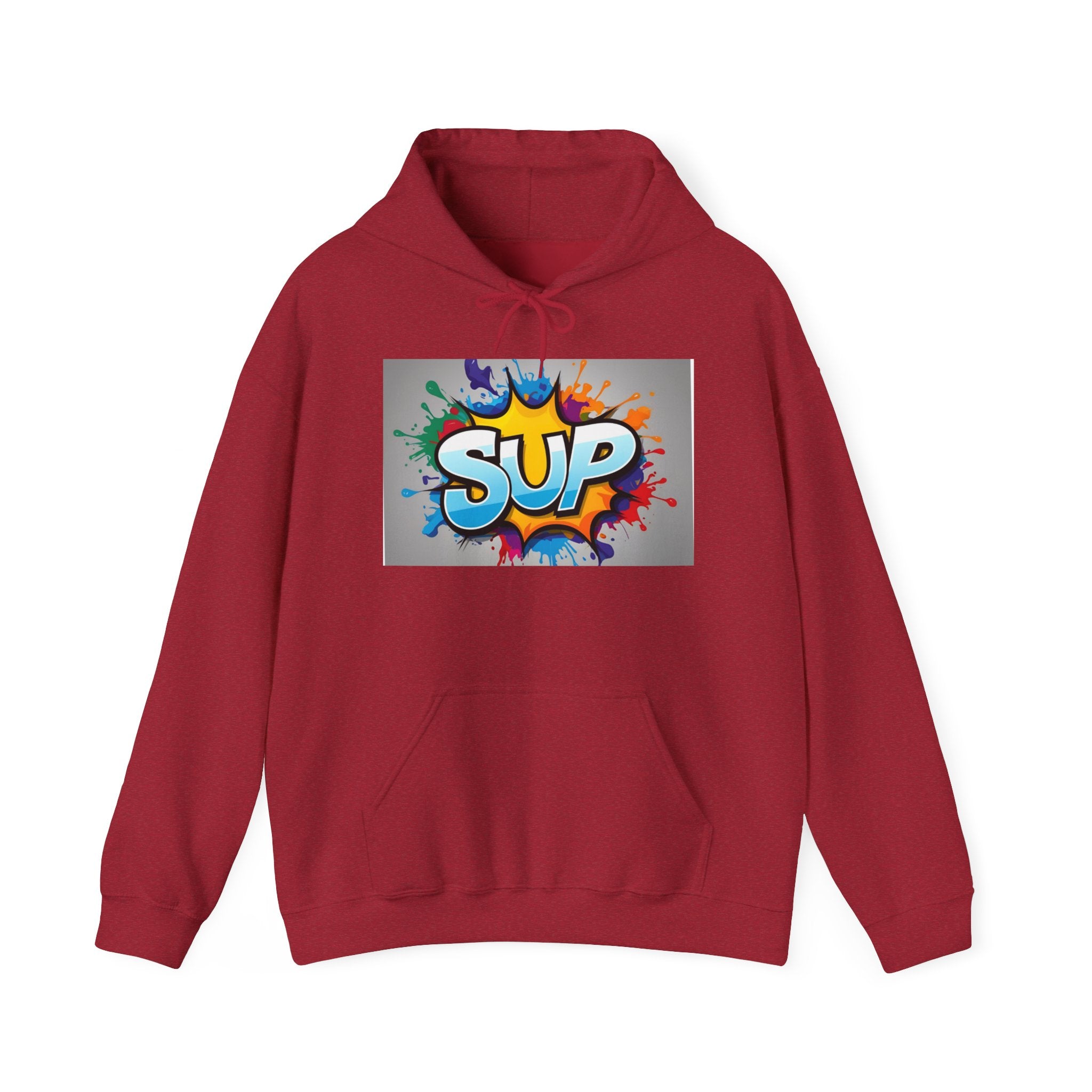 What's SUP Colorful Graffiti Sweatshirt | Fun Unisex Hoodie for Casual Days, Unique Gift for Teens, Streetwear Style, Vibrant Art Apparel