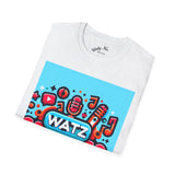 Watz Nu Macon Music & Interviews T-Shirt, Casual Unisex Tee, Music Lover Gift, Creative Graphic T-Shirt, Vintage Style Top