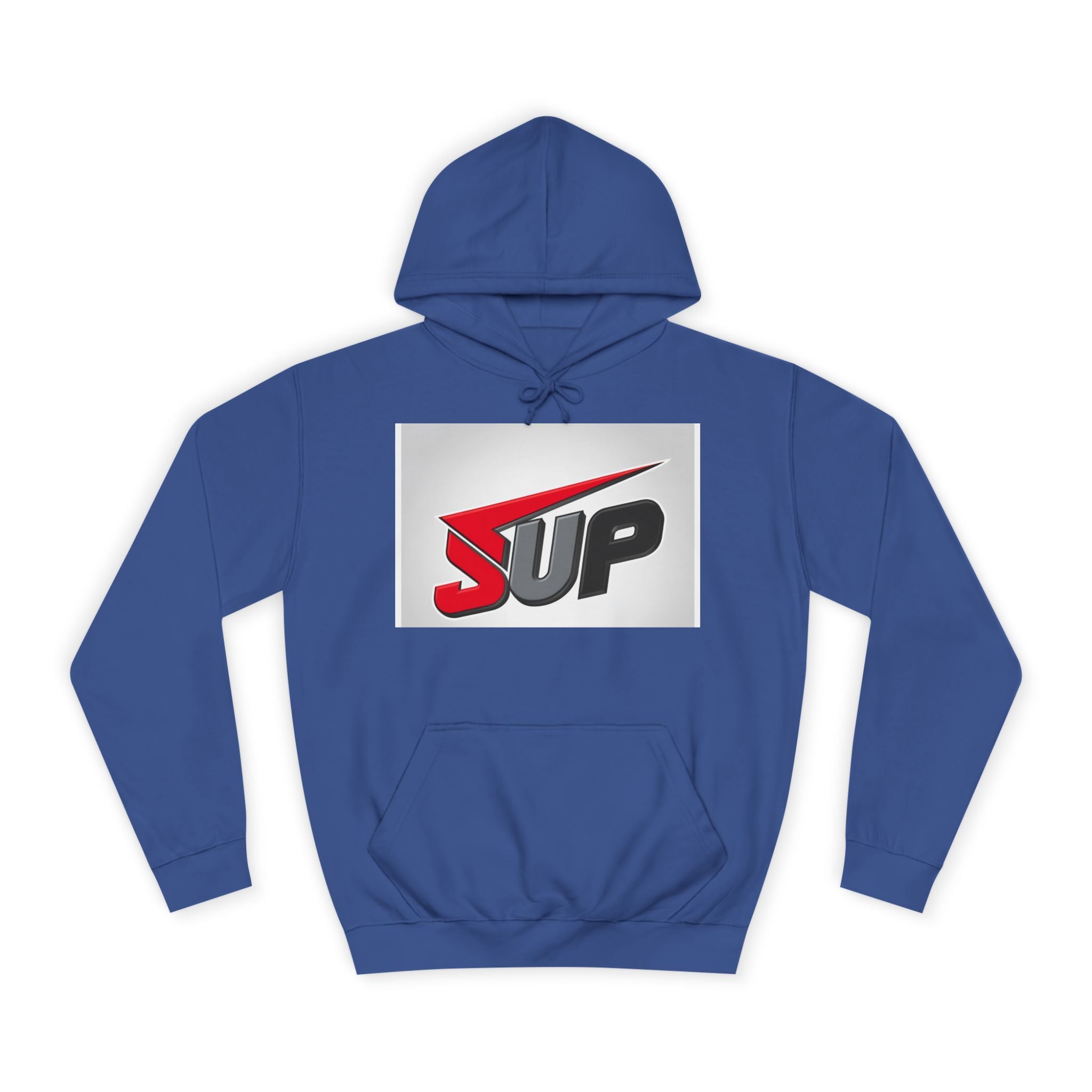 What's SUP Stylish Unisex College Hoodie with Bold SUP Logo, Graphic Sweatshirt for Students, Cozy Casual Wear, Perfect for Campus Life, Holiday Gift
