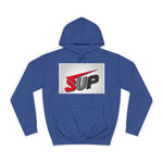 What's SUP Stylish Unisex College Hoodie with Bold SUP Logo, Graphic Sweatshirt for Students, Cozy Casual Wear, Perfect for Campus Life, Holiday Gift