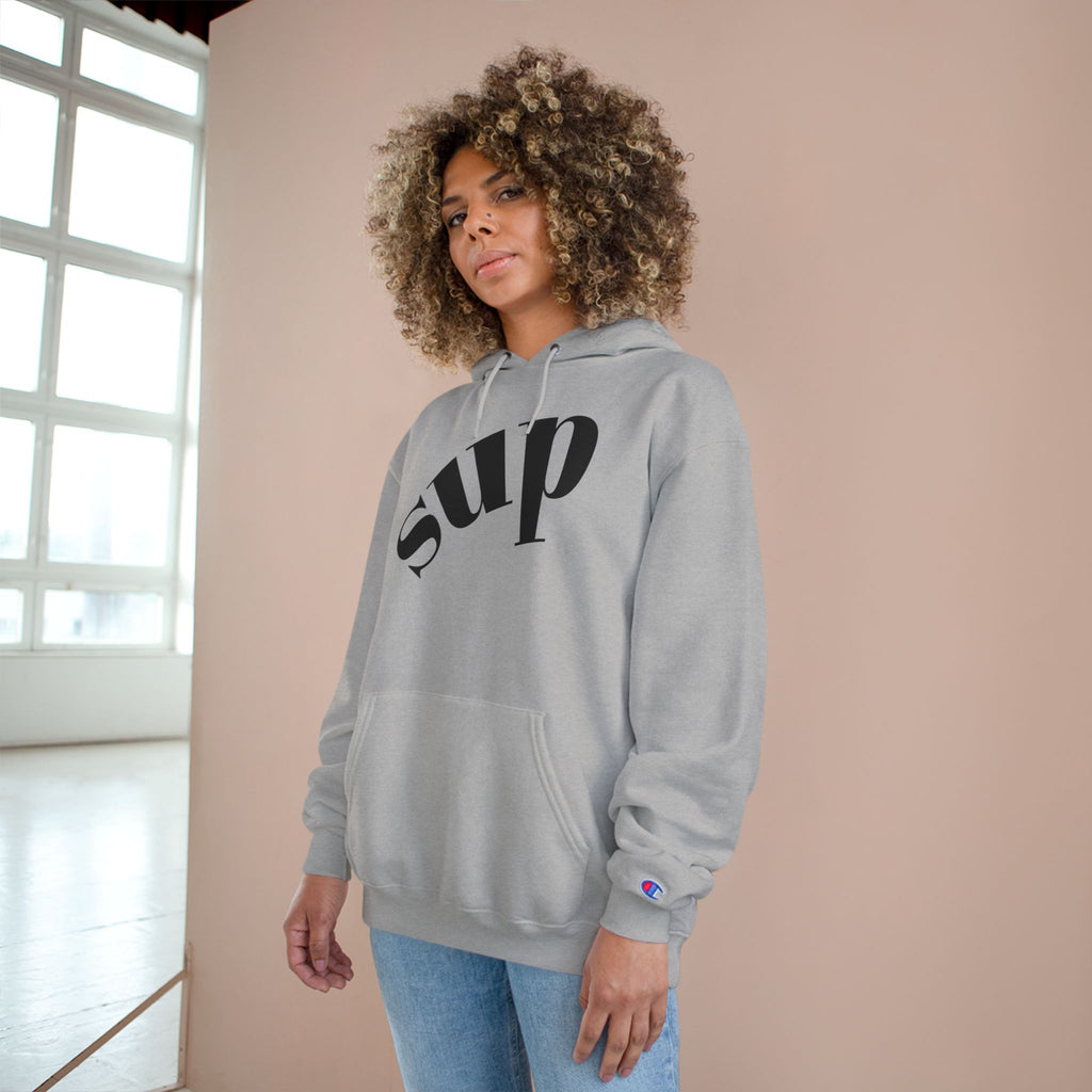 What's SUP Stylish Hoodie with Fun 'sup' Text, Graphic Apparel for Teens and Young Adults, Perfect for Casual Outings, Gifts, Streetwear