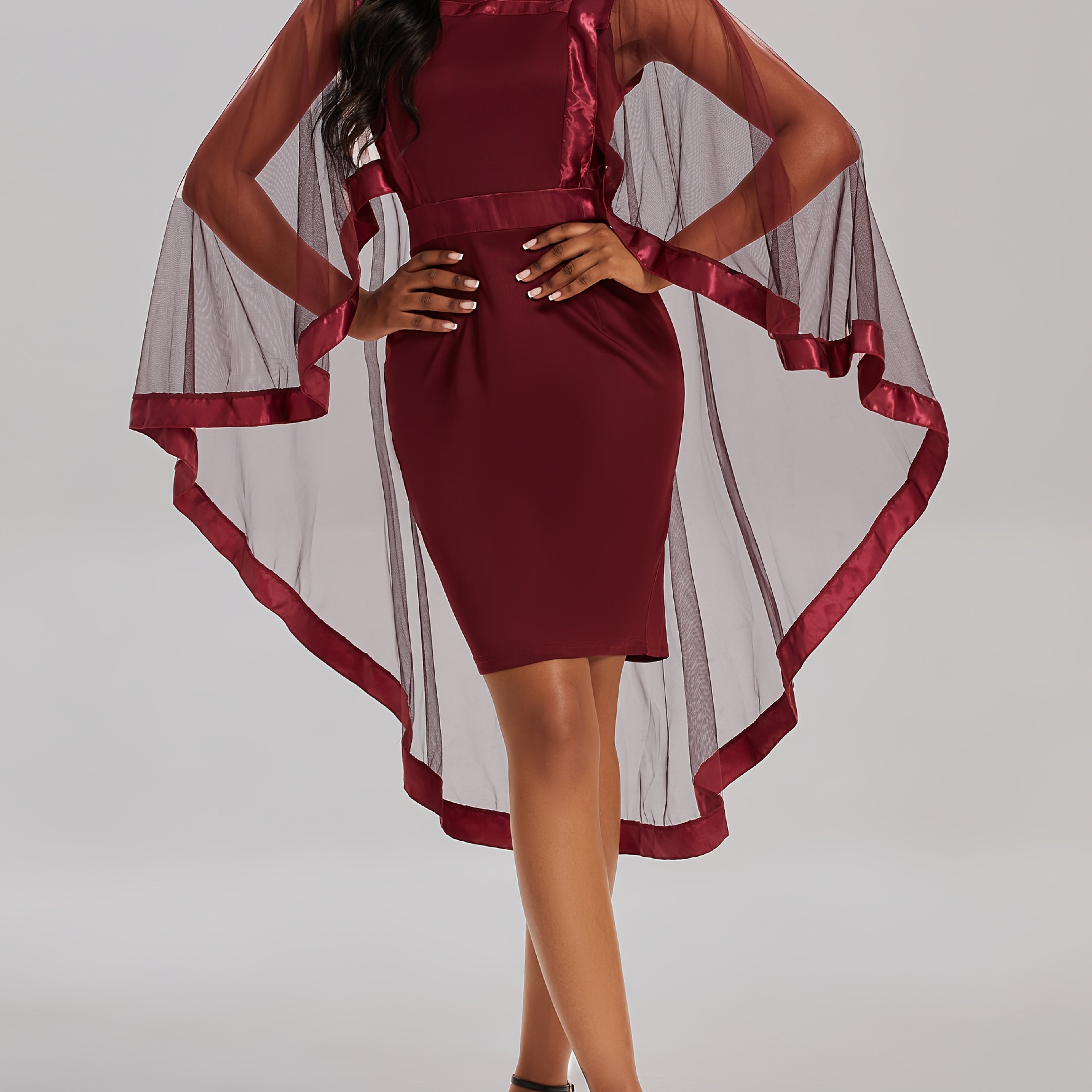 1pc Elegant Bodycon Dress for Women