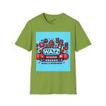 Watz Nu Macon Music & Interviews T-Shirt, Casual Unisex Tee, Music Lover Gift, Creative Graphic T-Shirt, Vintage Style Top