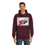 What's SUP Stylish Unisex College Hoodie with Bold SUP Logo, Graphic Sweatshirt for Students, Cozy Casual Wear, Perfect for Campus Life, Holiday Gift