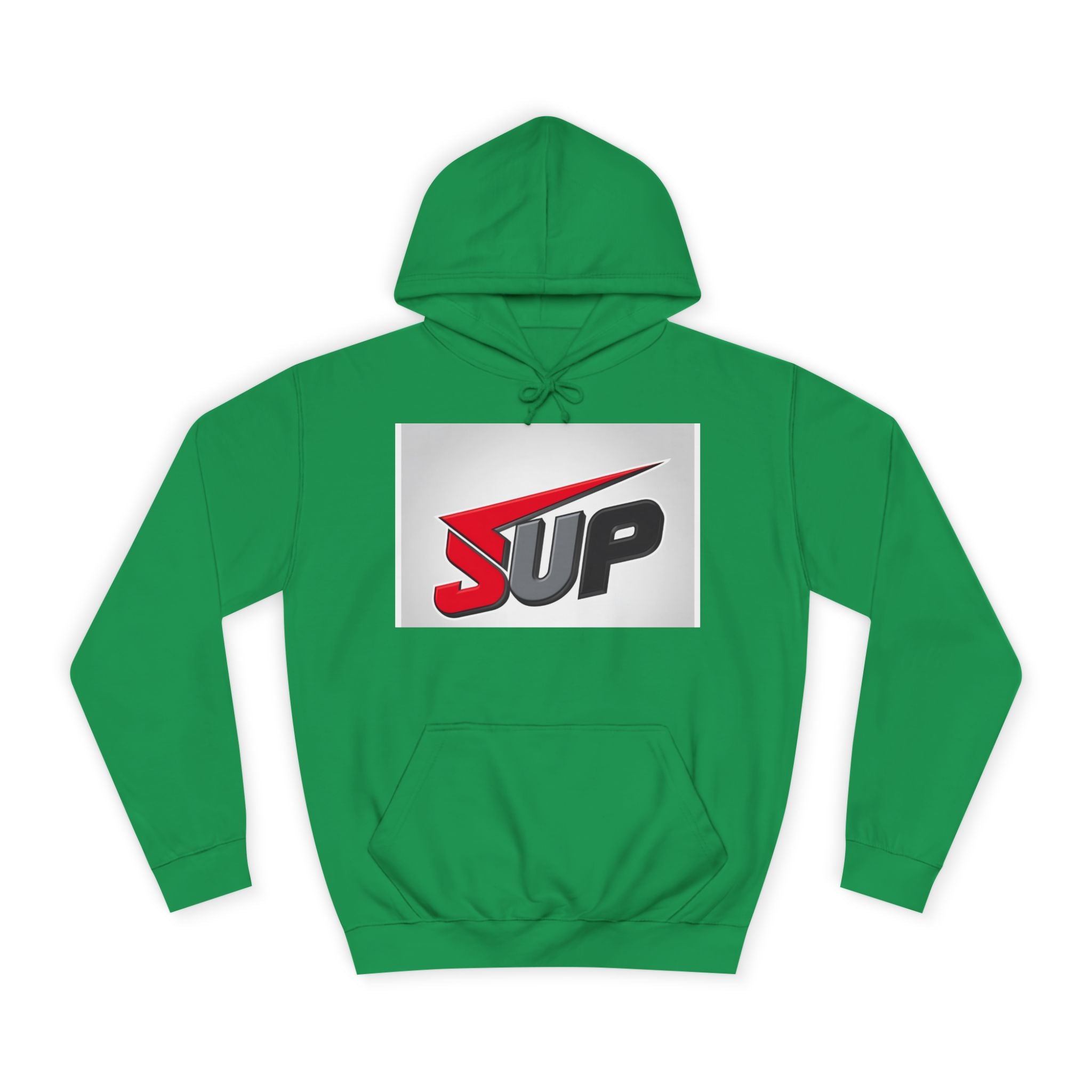 What's SUP Stylish Unisex College Hoodie with Bold SUP Logo, Graphic Sweatshirt for Students, Cozy Casual Wear, Perfect for Campus Life, Holiday Gift