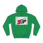 What's SUP Stylish Unisex College Hoodie with Bold SUP Logo, Graphic Sweatshirt for Students, Cozy Casual Wear, Perfect for Campus Life, Holiday Gift