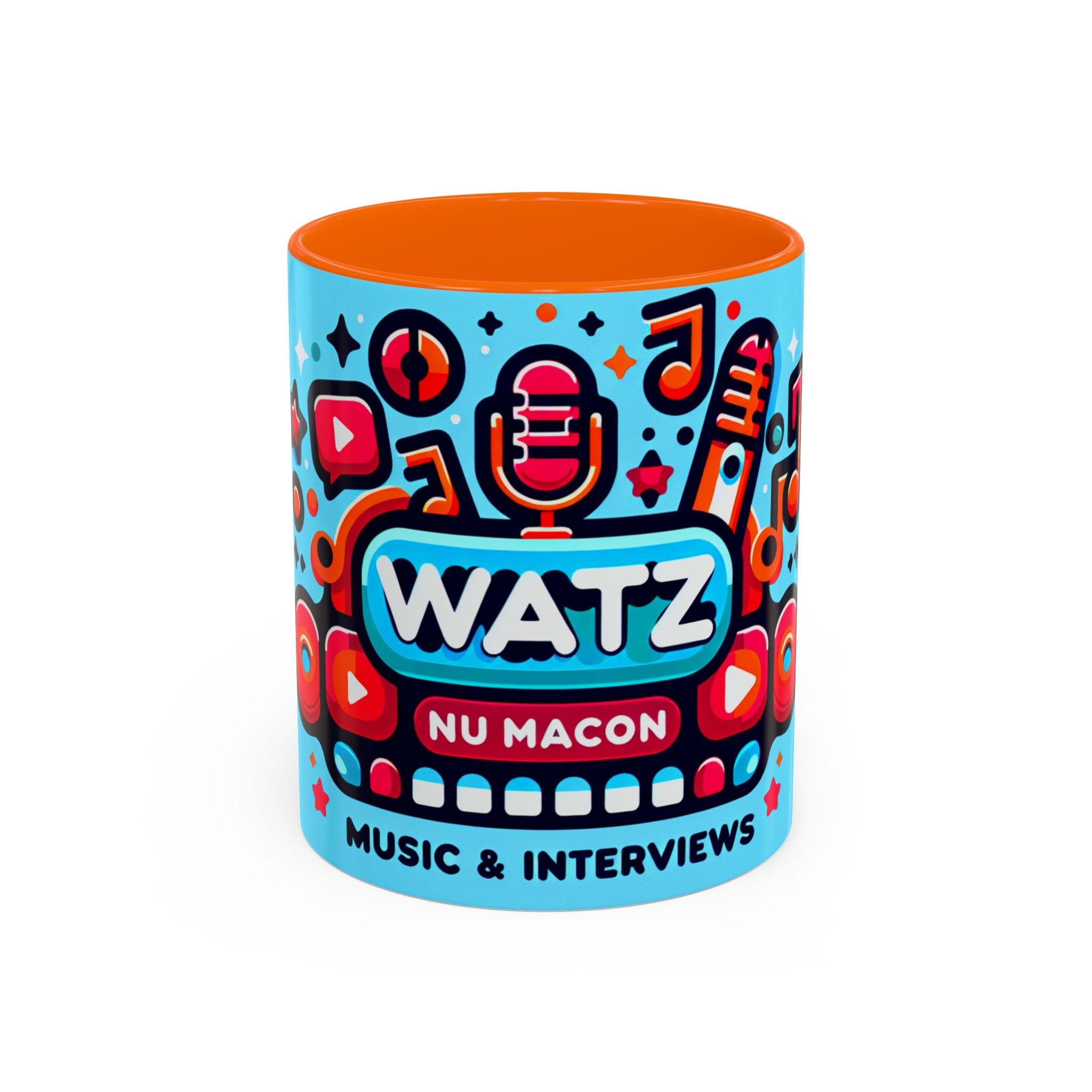 Watz Nu Macon Accent Coffee Mug (11, 15oz)