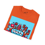 Watz Nu Macon Music & Interviews T-Shirt, Casual Unisex Tee, Music Lover Gift, Creative Graphic T-Shirt, Vintage Style Top
