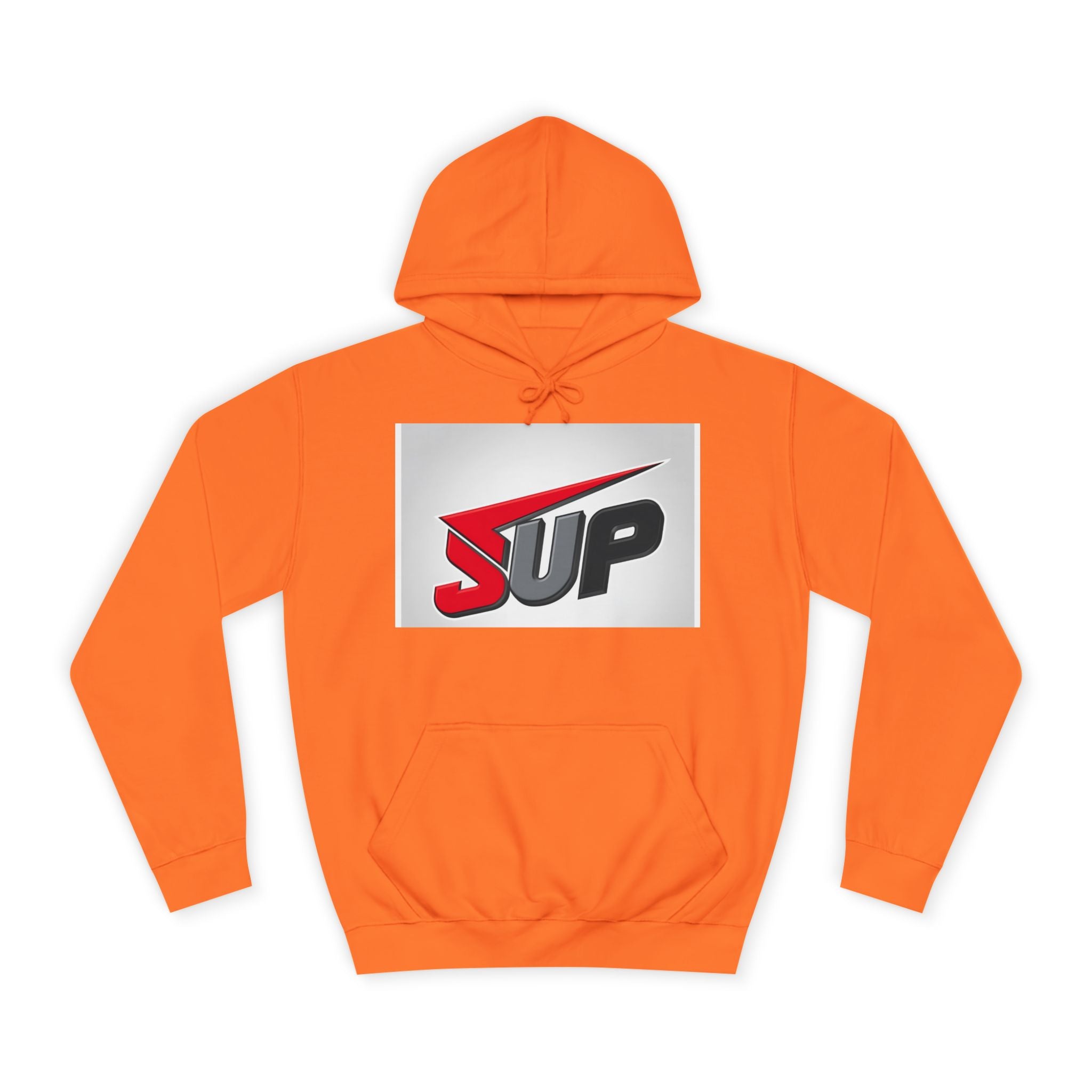 What's SUP Stylish Unisex College Hoodie with Bold SUP Logo, Graphic Sweatshirt for Students, Cozy Casual Wear, Perfect for Campus Life, Holiday Gift