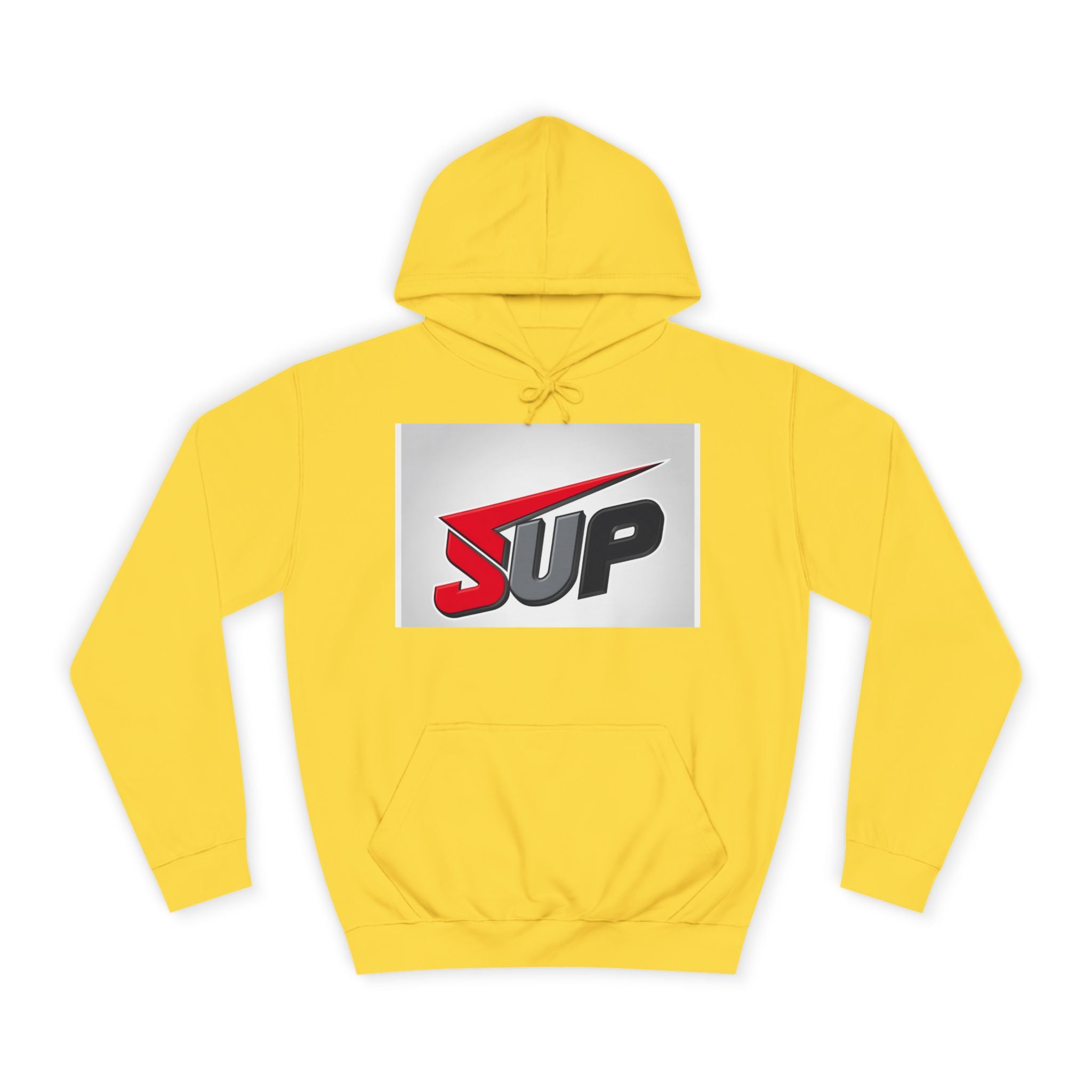 What's SUP Stylish Unisex College Hoodie with Bold SUP Logo, Graphic Sweatshirt for Students, Cozy Casual Wear, Perfect for Campus Life, Holiday Gift