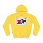 What's SUP Stylish Unisex College Hoodie with Bold SUP Logo, Graphic Sweatshirt for Students, Cozy Casual Wear, Perfect for Campus Life, Holiday Gift