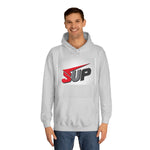 What's SUP Stylish Unisex College Hoodie with Bold SUP Logo, Graphic Sweatshirt for Students, Cozy Casual Wear, Perfect for Campus Life, Holiday Gift