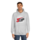 What's SUP Stylish Unisex College Hoodie with Bold SUP Logo, Graphic Sweatshirt for Students, Cozy Casual Wear, Perfect for Campus Life, Holiday Gift