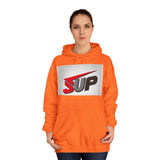 What's SUP Stylish Unisex College Hoodie with Bold SUP Logo, Graphic Sweatshirt for Students, Cozy Casual Wear, Perfect for Campus Life, Holiday Gift