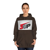What's SUP Stylish Unisex College Hoodie with Bold SUP Logo, Graphic Sweatshirt for Students, Cozy Casual Wear, Perfect for Campus Life, Holiday Gift