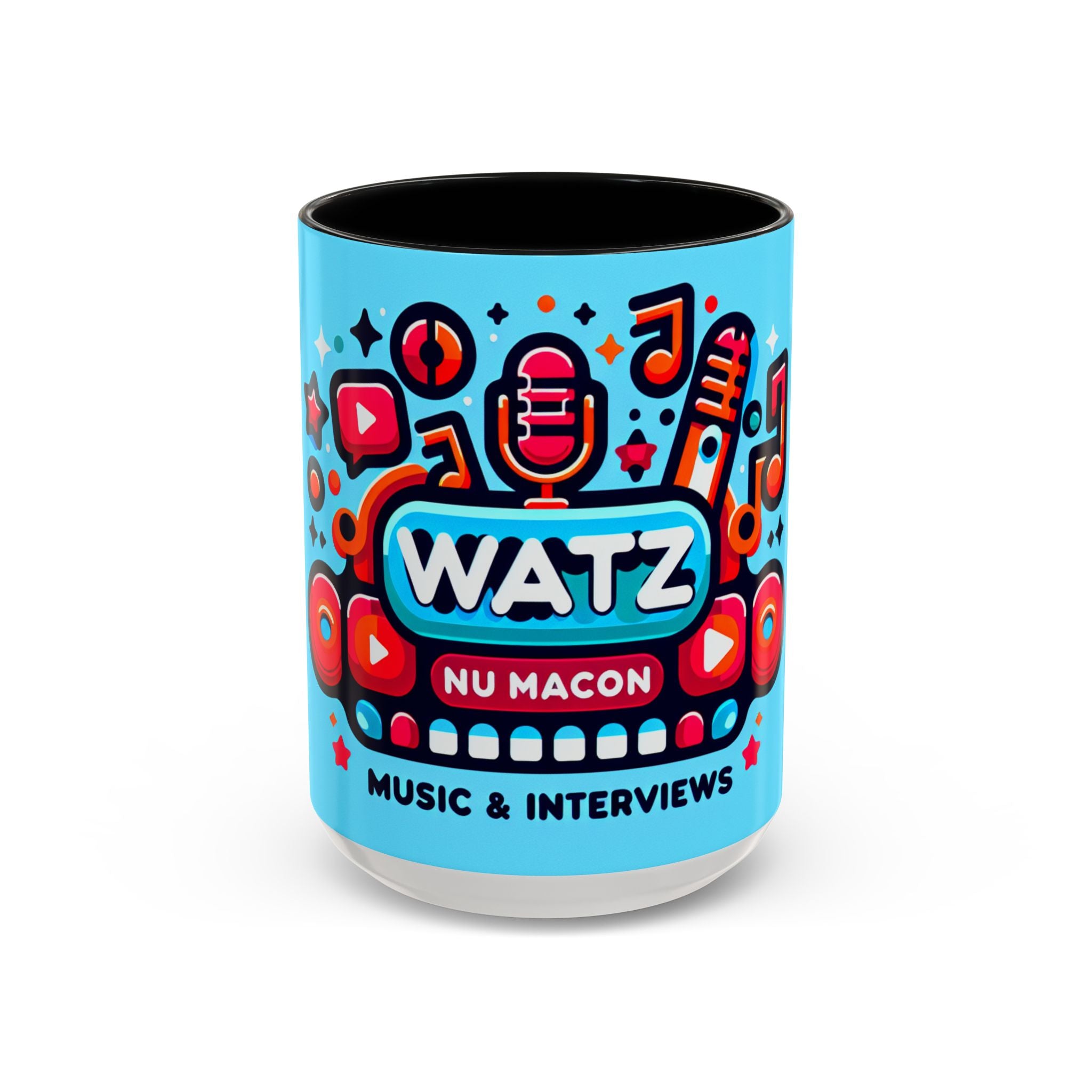 Watz Nu Macon Accent Coffee Mug (11, 15oz)