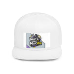 Watz Nu Macon Flat Bill Snapback Hat, Stylish Cap, Urban Fashion, Gift for Trendsetters, Streetwear Accessory