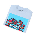 Watz Nu Macon Music & Interviews T-Shirt, Casual Unisex Tee, Music Lover Gift, Creative Graphic T-Shirt, Vintage Style Top