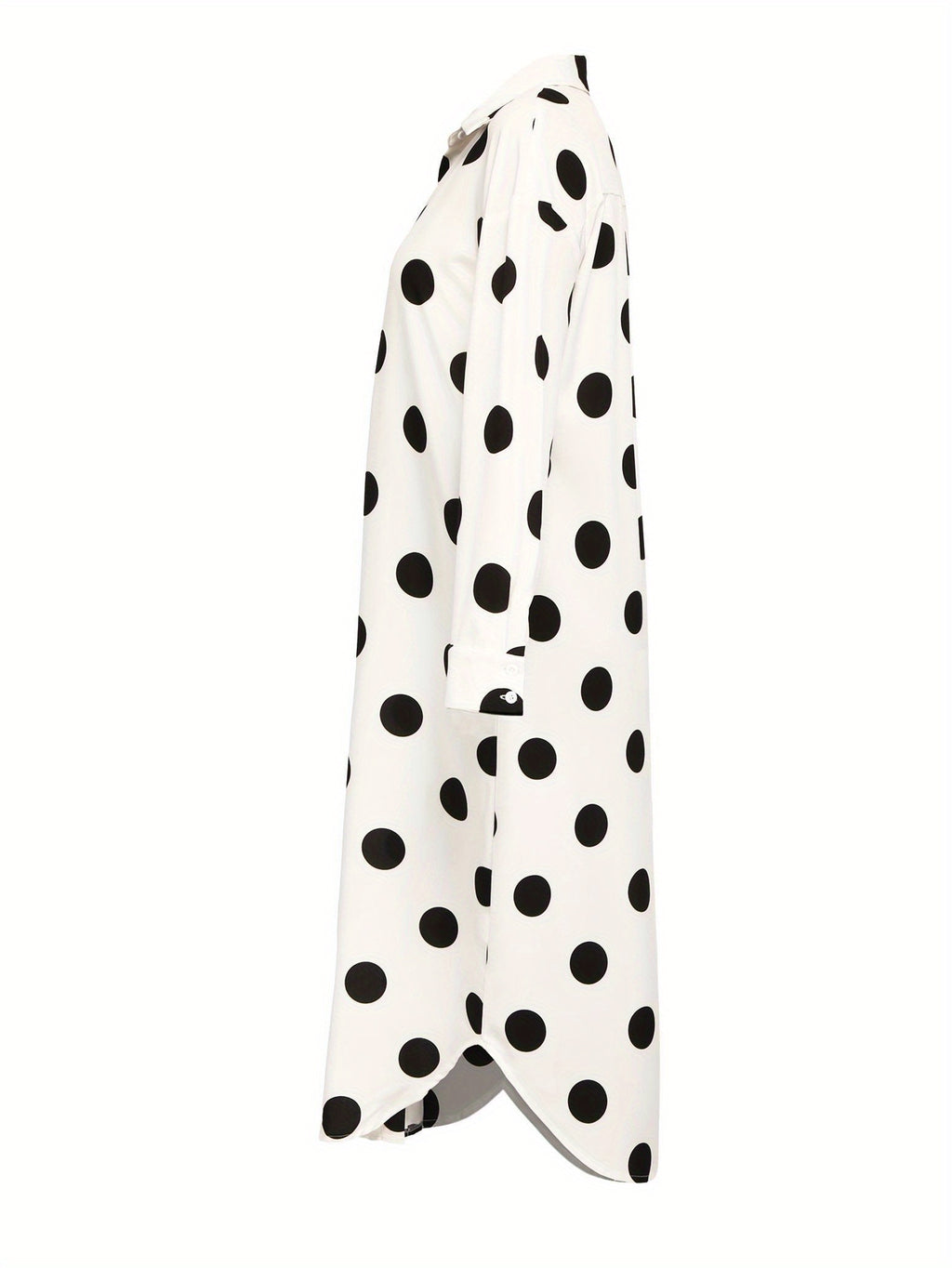 Polka Dots Relaxed Fit Shirt Dress