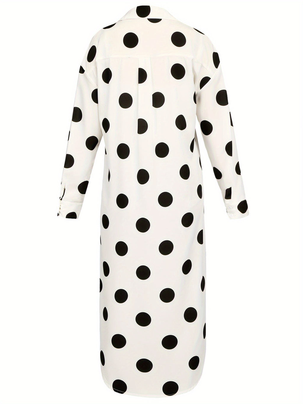 Polka Dots Relaxed Fit Shirt Dress