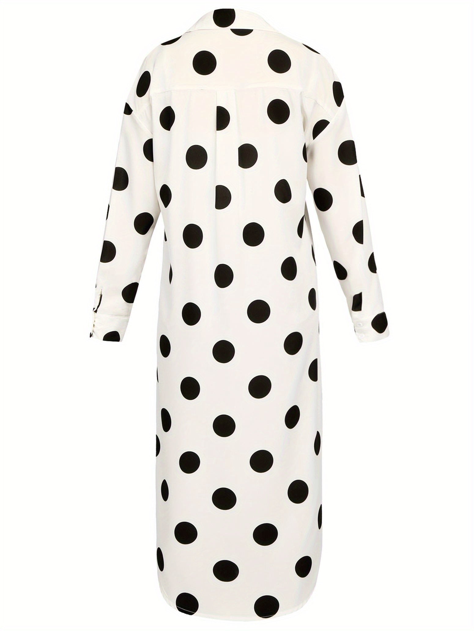 Polka Dots Relaxed Fit Shirt Dress