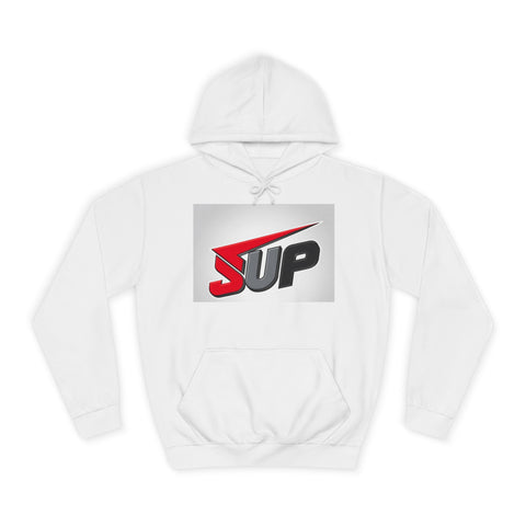 What's SUP Stylish Unisex College Hoodie with Bold SUP Logo, Graphic Sweatshirt for Students, Cozy Casual Wear, Perfect for Campus Life, Holiday Gift
