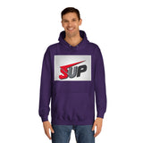 What's SUP Stylish Unisex College Hoodie with Bold SUP Logo, Graphic Sweatshirt for Students, Cozy Casual Wear, Perfect for Campus Life, Holiday Gift
