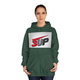 What's SUP Stylish Unisex College Hoodie with Bold SUP Logo, Graphic Sweatshirt for Students, Cozy Casual Wear, Perfect for Campus Life, Holiday Gift