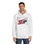 What's SUP Stylish Unisex College Hoodie with Bold SUP Logo, Graphic Sweatshirt for Students, Cozy Casual Wear, Perfect for Campus Life, Holiday Gift
