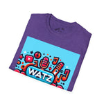 Watz Nu Macon Music & Interviews T-Shirt, Casual Unisex Tee, Music Lover Gift, Creative Graphic T-Shirt, Vintage Style Top