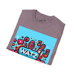 Watz Nu Macon Music & Interviews T-Shirt, Casual Unisex Tee, Music Lover Gift, Creative Graphic T-Shirt, Vintage Style Top