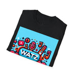 Watz Nu Macon Music & Interviews T-Shirt, Casual Unisex Tee, Music Lover Gift, Creative Graphic T-Shirt, Vintage Style Top