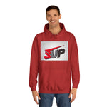 What's SUP Stylish Unisex College Hoodie with Bold SUP Logo, Graphic Sweatshirt for Students, Cozy Casual Wear, Perfect for Campus Life, Holiday Gift