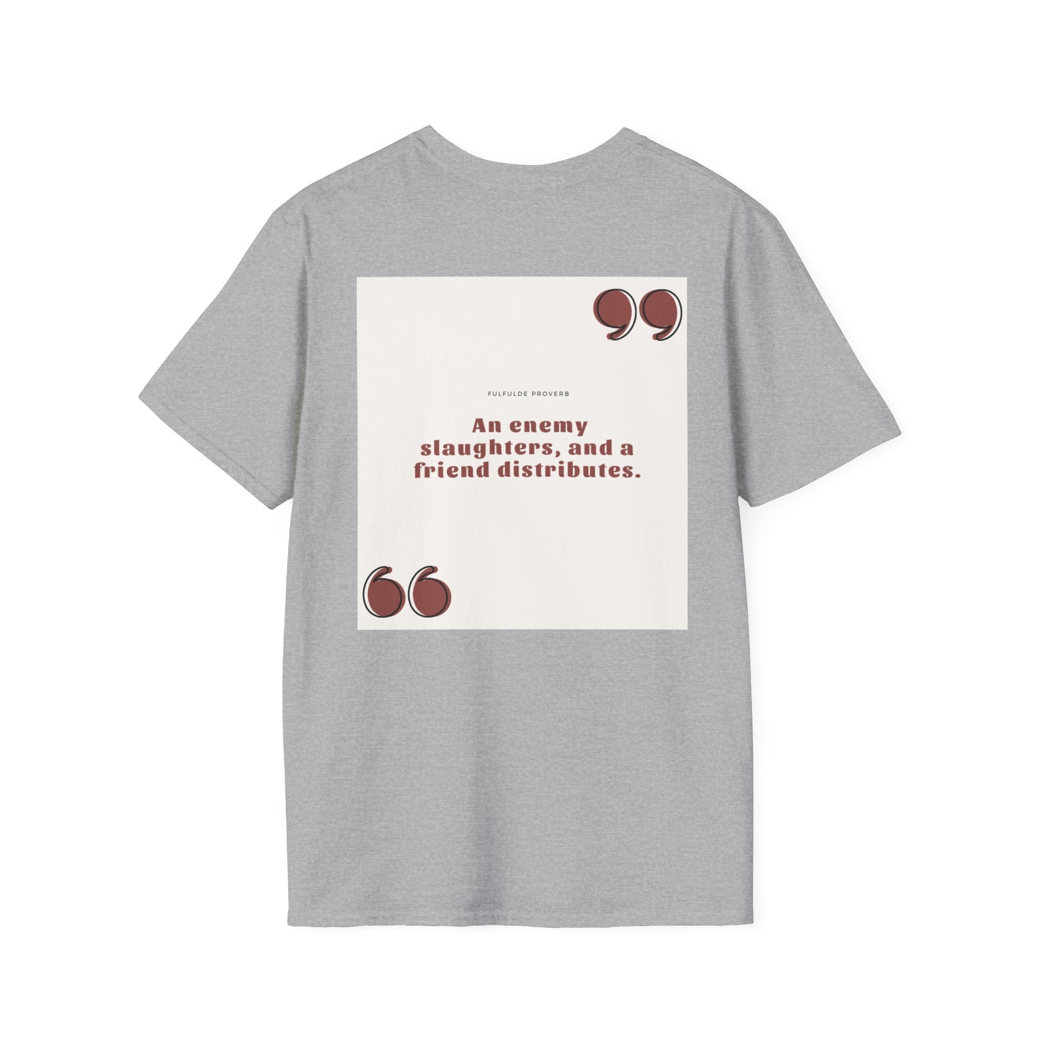 Falfulde Proverb Unisex Softstyle T-Shirt