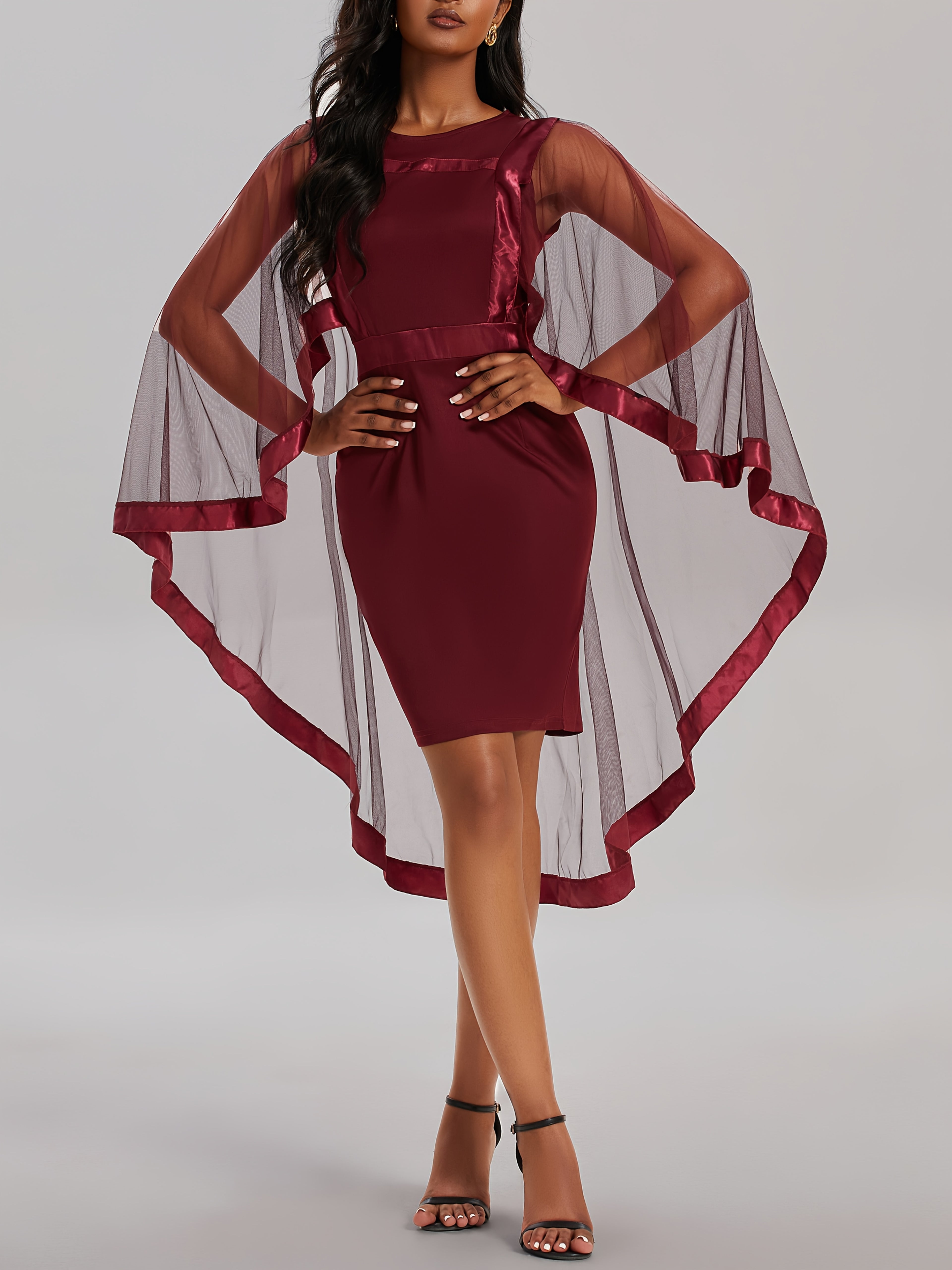 1pc Elegant Bodycon Dress for Women