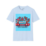 Watz Nu Macon Music & Interviews T-Shirt, Casual Unisex Tee, Music Lover Gift, Creative Graphic T-Shirt, Vintage Style Top
