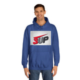 What's SUP Stylish Unisex College Hoodie with Bold SUP Logo, Graphic Sweatshirt for Students, Cozy Casual Wear, Perfect for Campus Life, Holiday Gift