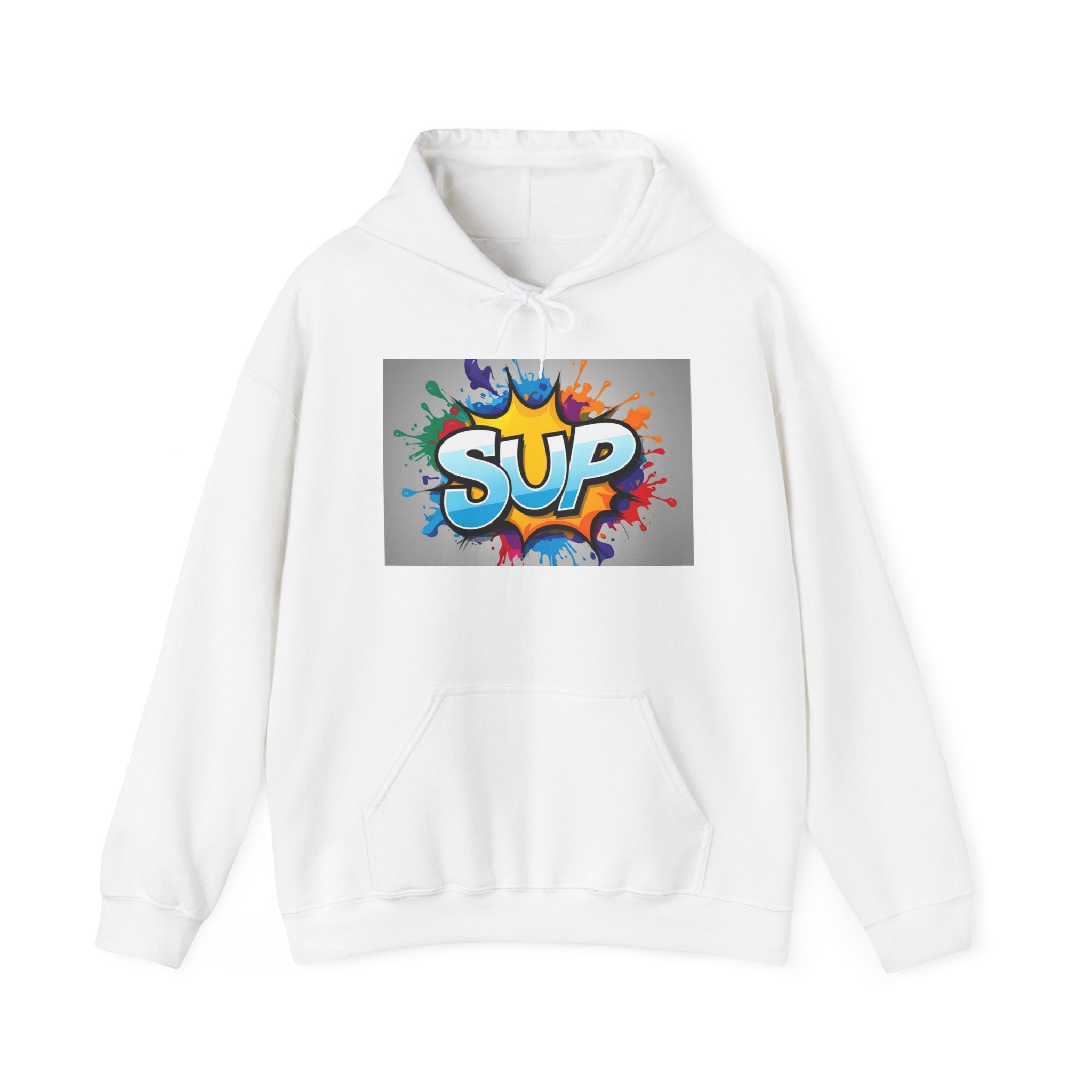 What's SUP Colorful Graffiti Sweatshirt | Fun Unisex Hoodie for Casual Days, Unique Gift for Teens, Streetwear Style, Vibrant Art Apparel