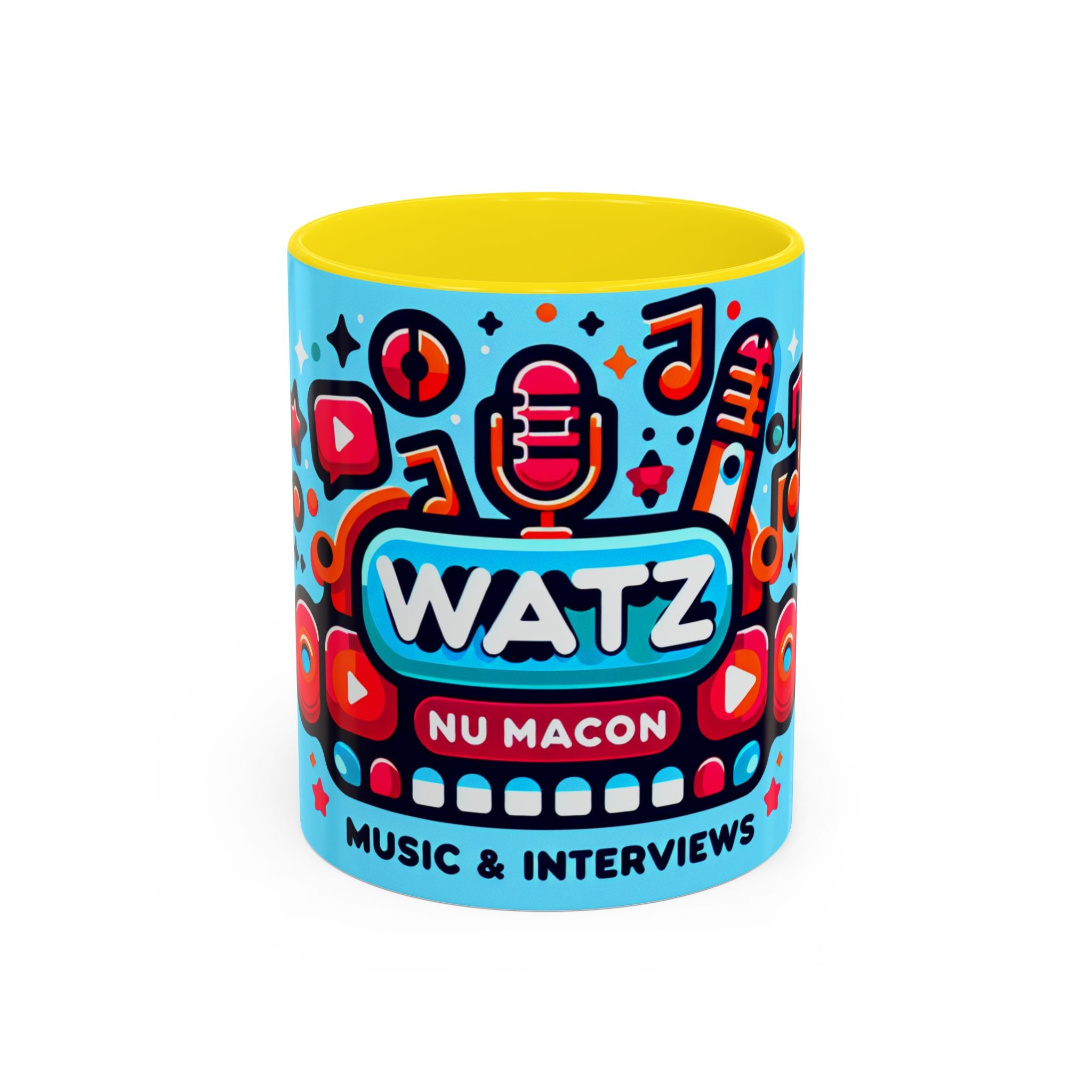 Watz Nu Macon Accent Coffee Mug (11, 15oz)