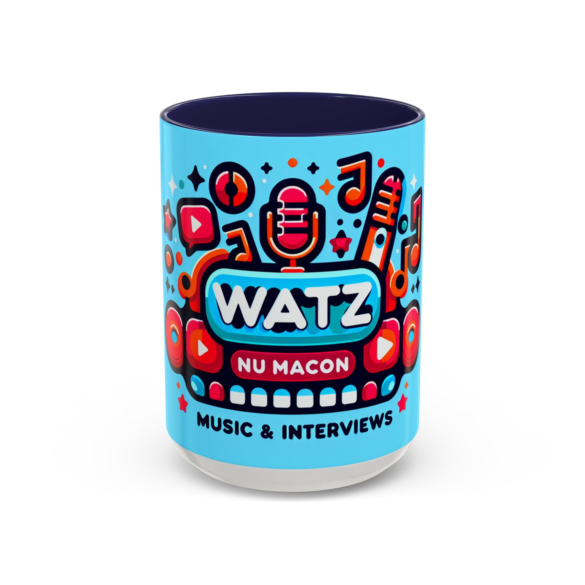 Watz Nu Macon Accent Coffee Mug (11, 15oz)
