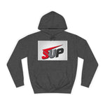 What's SUP Stylish Unisex College Hoodie with Bold SUP Logo, Graphic Sweatshirt for Students, Cozy Casual Wear, Perfect for Campus Life, Holiday Gift