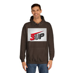 What's SUP Stylish Unisex College Hoodie with Bold SUP Logo, Graphic Sweatshirt for Students, Cozy Casual Wear, Perfect for Campus Life, Holiday Gift