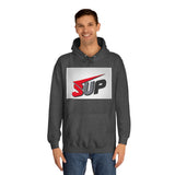 What's SUP Stylish Unisex College Hoodie with Bold SUP Logo, Graphic Sweatshirt for Students, Cozy Casual Wear, Perfect for Campus Life, Holiday Gift