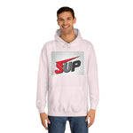What's SUP Stylish Unisex College Hoodie with Bold SUP Logo, Graphic Sweatshirt for Students, Cozy Casual Wear, Perfect for Campus Life, Holiday Gift