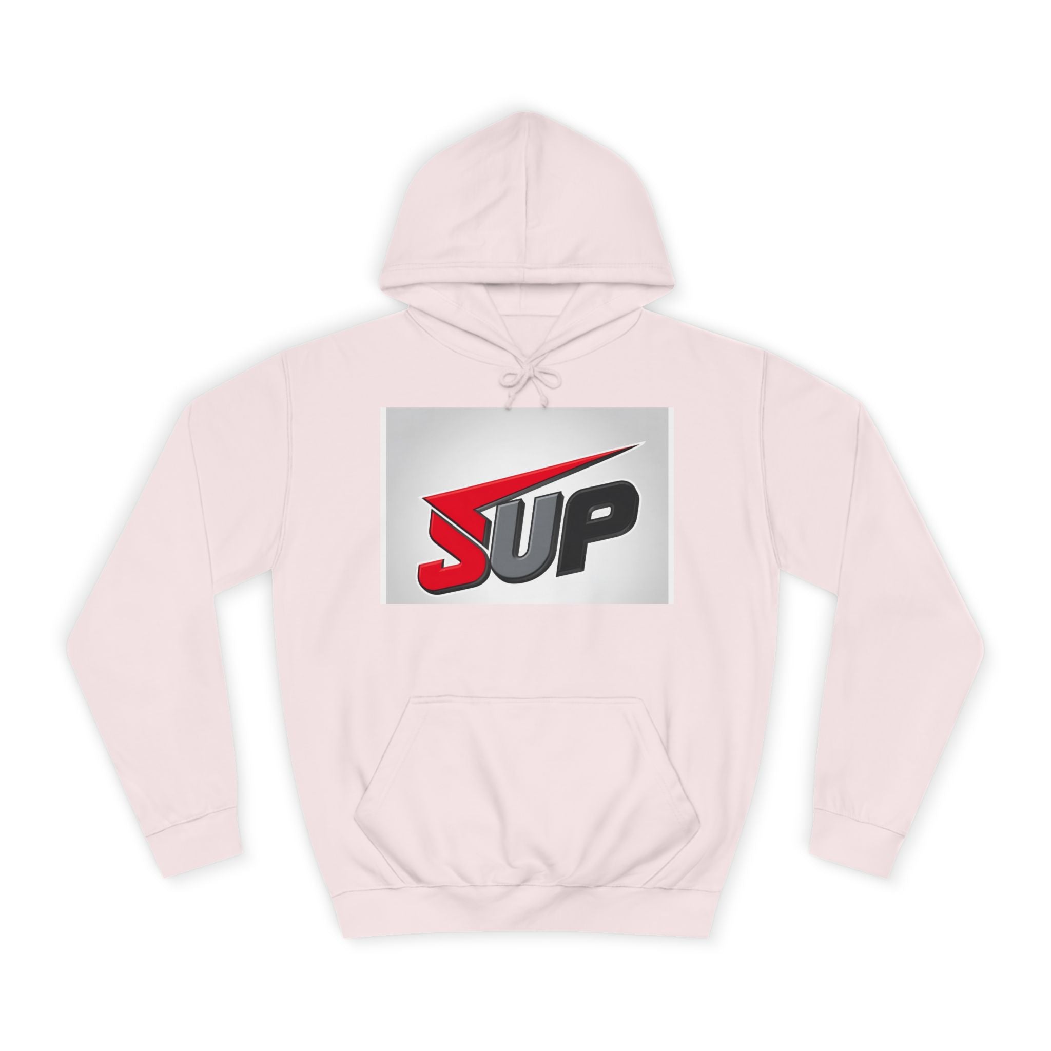 What's SUP Stylish Unisex College Hoodie with Bold SUP Logo, Graphic Sweatshirt for Students, Cozy Casual Wear, Perfect for Campus Life, Holiday Gift