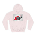 What's SUP Stylish Unisex College Hoodie with Bold SUP Logo, Graphic Sweatshirt for Students, Cozy Casual Wear, Perfect for Campus Life, Holiday Gift