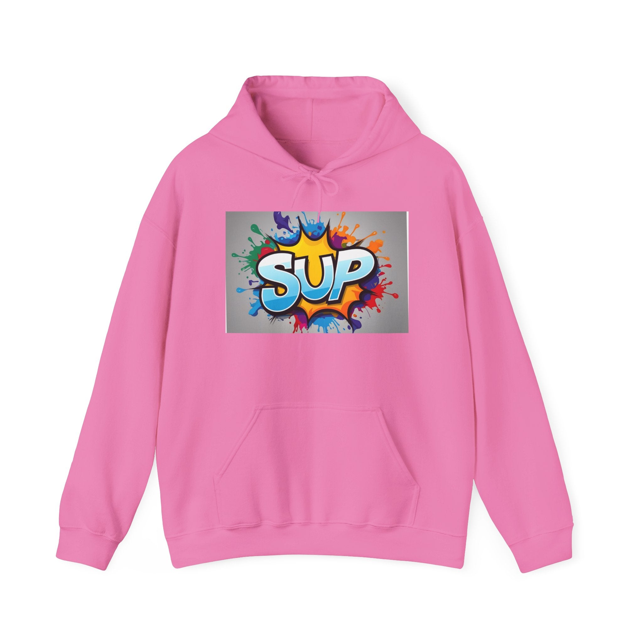 What's SUP Colorful Graffiti Sweatshirt | Fun Unisex Hoodie for Casual Days, Unique Gift for Teens, Streetwear Style, Vibrant Art Apparel