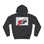 What's SUP Stylish Unisex College Hoodie with Bold SUP Logo, Graphic Sweatshirt for Students, Cozy Casual Wear, Perfect for Campus Life, Holiday Gift