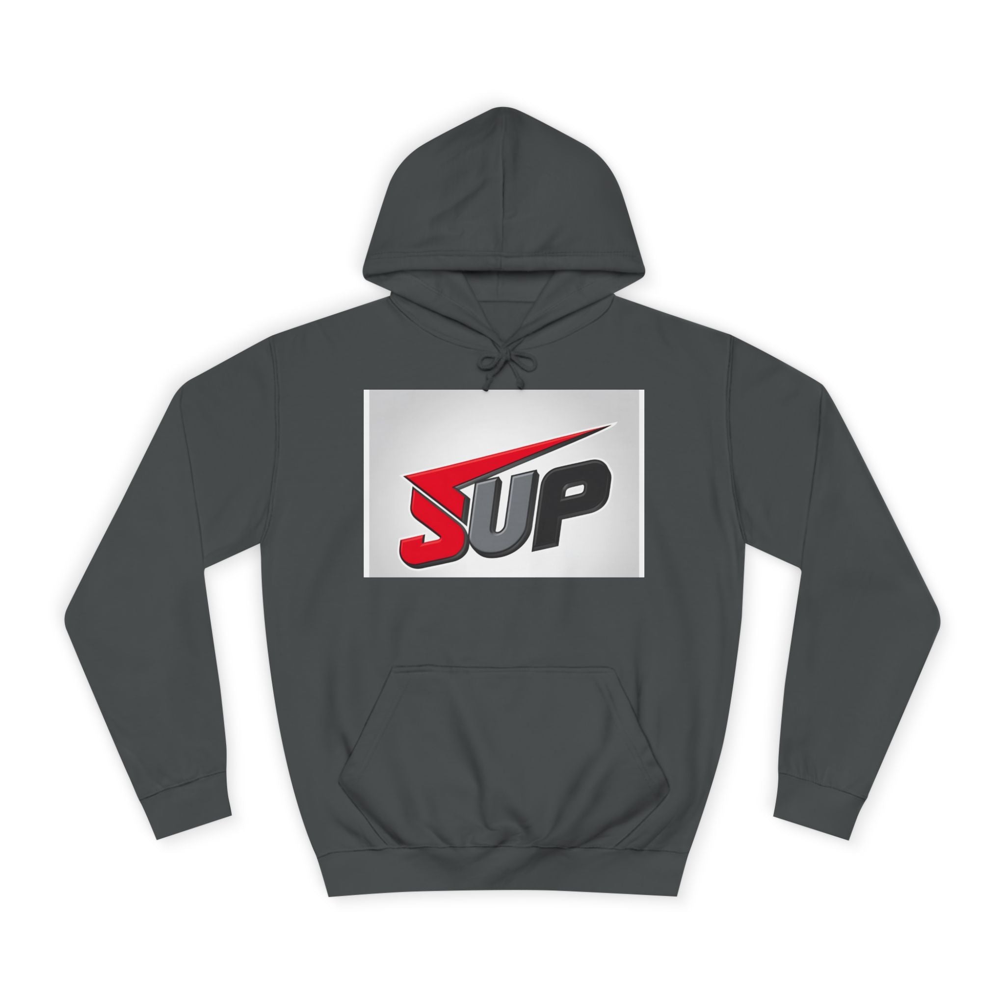 What's SUP Stylish Unisex College Hoodie with Bold SUP Logo, Graphic Sweatshirt for Students, Cozy Casual Wear, Perfect for Campus Life, Holiday Gift